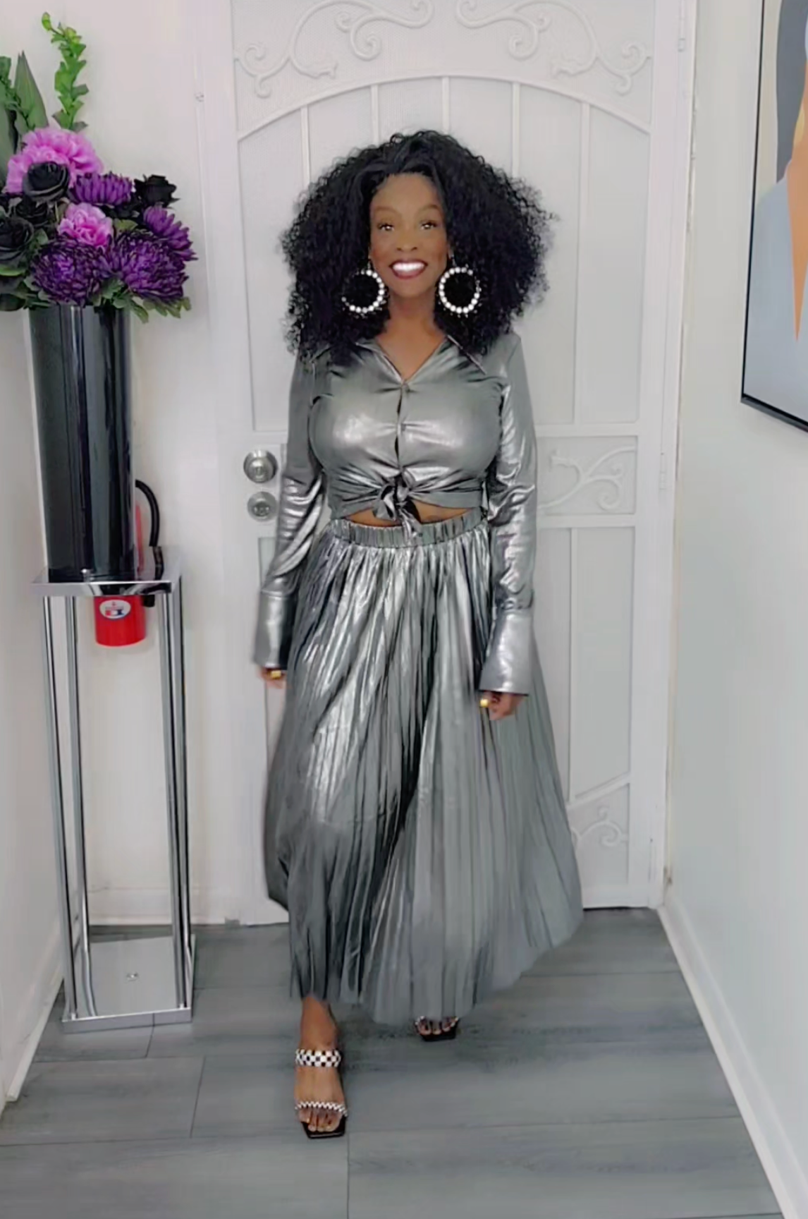 Silver Lining Skirt Set