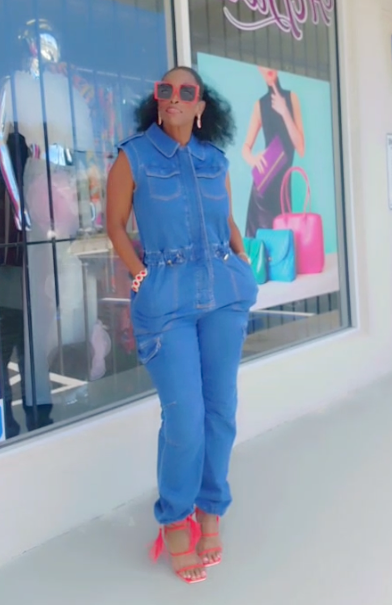 I Am Woman Denim Jumpsuit