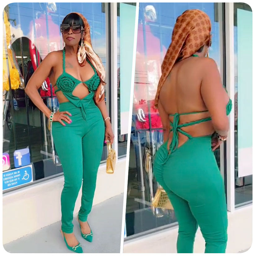 Green Envy Jumpsuit