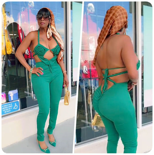 Green Envy Jumpsuit
