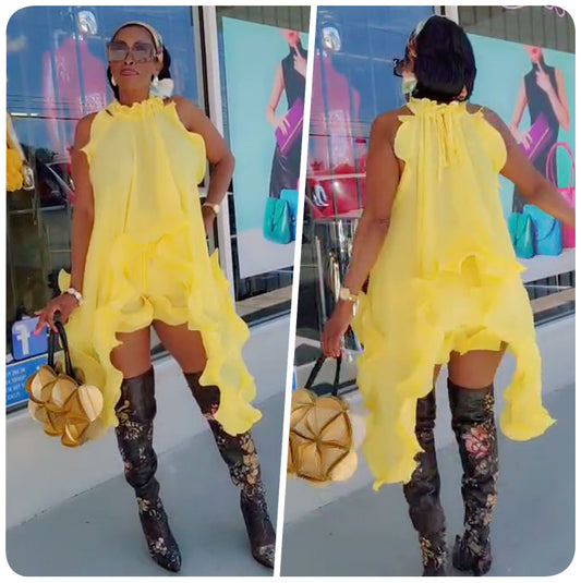 Bold & Beautiful Short Set (Yellow)