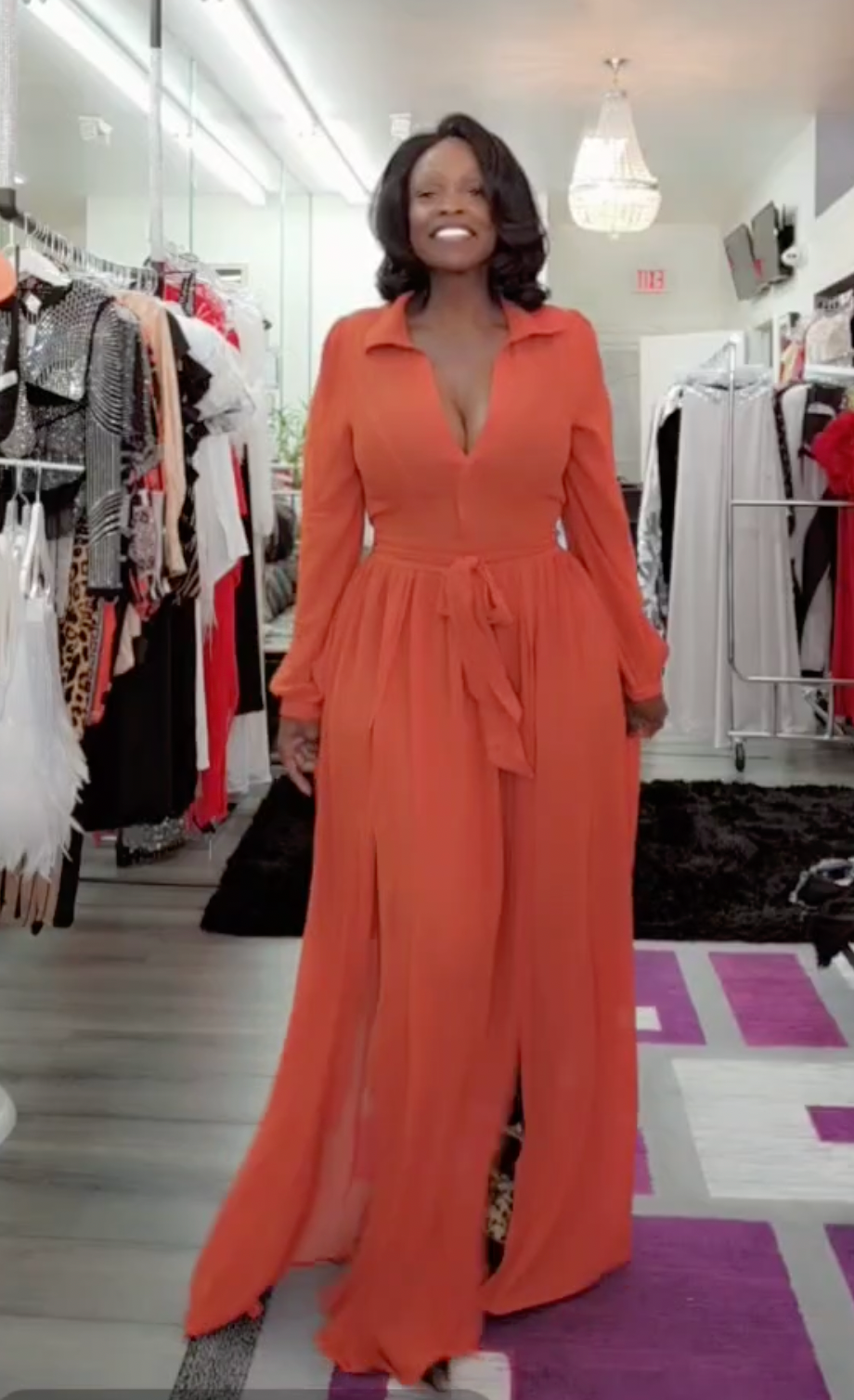 "I Can & I Will" M-Slit Maxi Dress