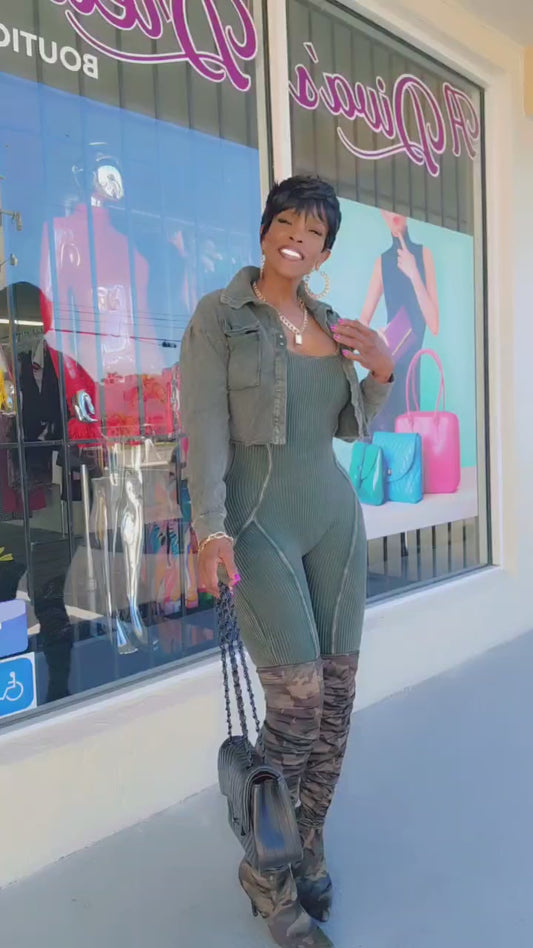 Enough Said 2-Piece (Olive)