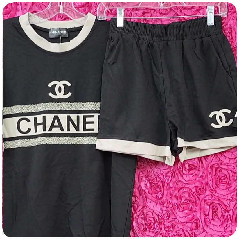 Cha-Cha Short Set (Black)